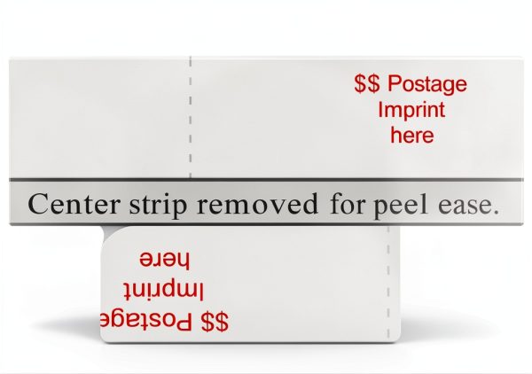 PostageInk.com Double Tape Sheet for Meters 150 Sheets 5x3.5" Labels-0
