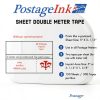PostageInk.com Double Tape Sheet for Meters 150 Sheets 5x3.5" Labels-1