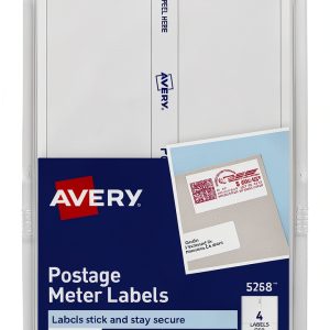Avery Postage Meter Labels 1.5x2.75 Inch White 40 Sheets Compatible-0