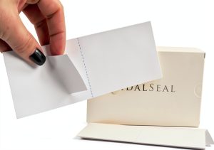 Postage Meter Tapes IDEALSEAL 500-Strip - White Labels per Strip-0