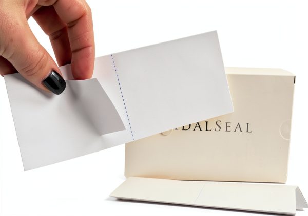 Postage Meter Tapes IDEALSEAL 500-Strip - White Labels per Strip-0
