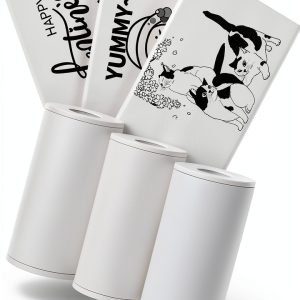 Phomemo M02L White Adhesive Thermal Paper Matte Sticker Paper-0