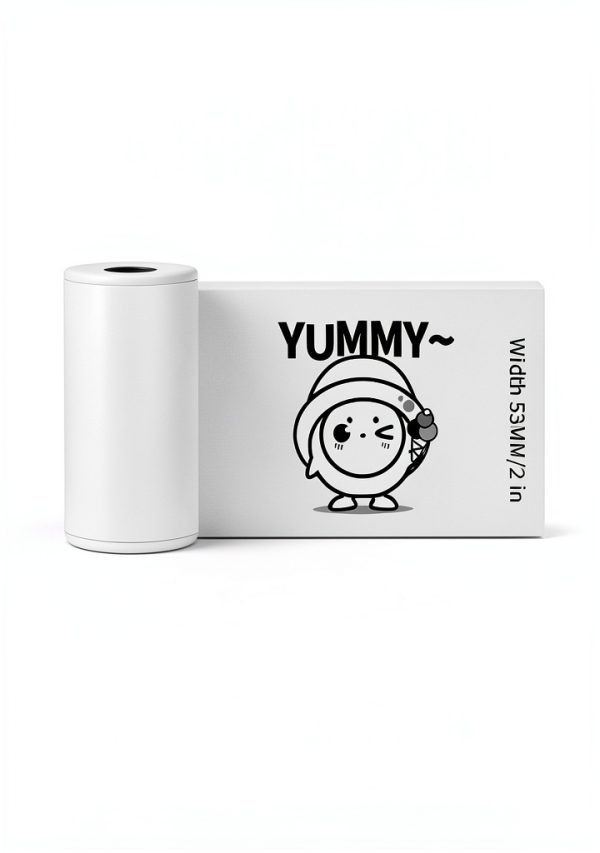 Phomemo M02L White Adhesive Thermal Paper Matte Sticker Paper-1