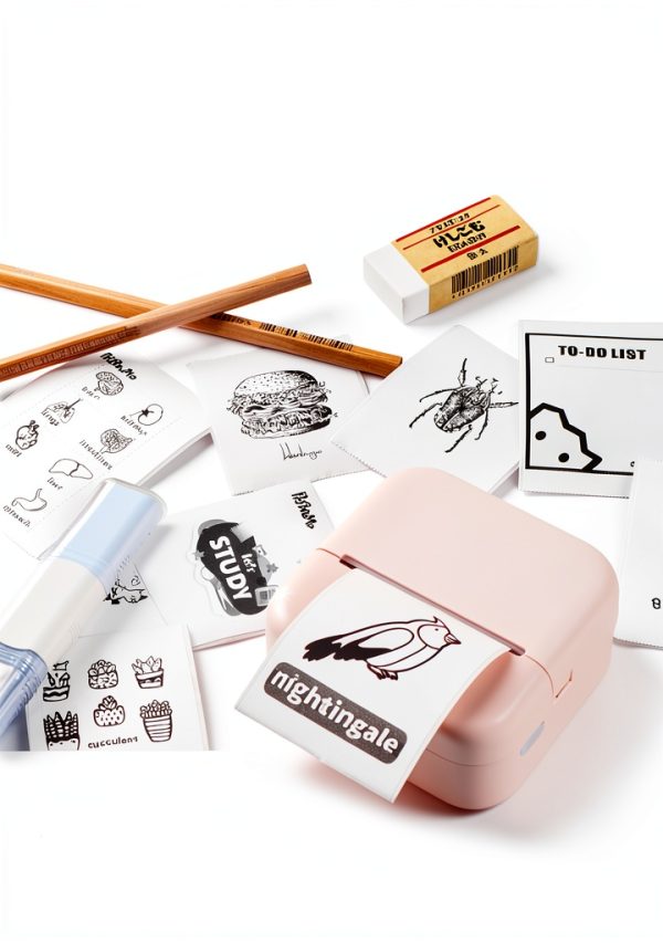 Phomemo M02L White Adhesive Thermal Paper Matte Sticker Paper-2