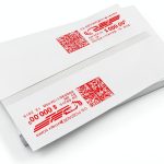 Universal Postage Meter Tape - American Mailing - 2x6 White Labels-0