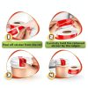 Tamper Proof Stickers 500-Pack 1x3 Red Reluen Strong Adhesive Labels-4